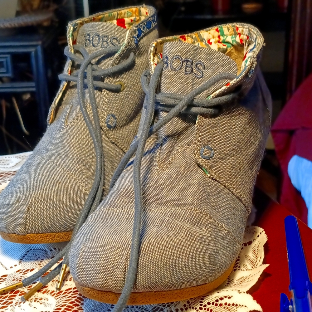 BOBS by Sketchers LT DENIM SHOE BOOTS-